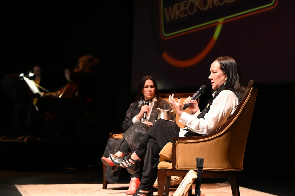 Performance photo of "Wreckonciliation" (2024).